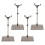 5 Pcs Action Figure Stand Schwarz Kunststoff Puppe 2