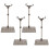 5 Pcs Action Figure Stand Schwarz Kunststoff Puppe 4