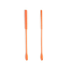 2 Stück lange Stroh-Reinigungsbürste,-Orange