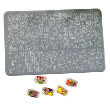 Lightweight Metal Nail Stamp Tool Adorable Bear Designs Portable