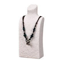 Resin Jewelry Display Neck Stand for Elegant Boutique-White M