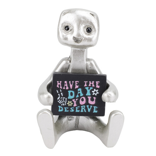 Roboterstatue, Kunstharz, moderne Roboterskulptur, 1