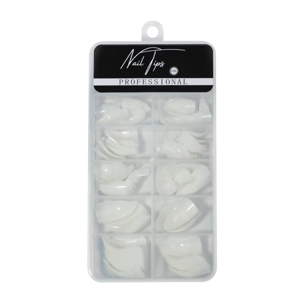 100Pcs Halloween Witch Nail Fake Finger Claw-natural color