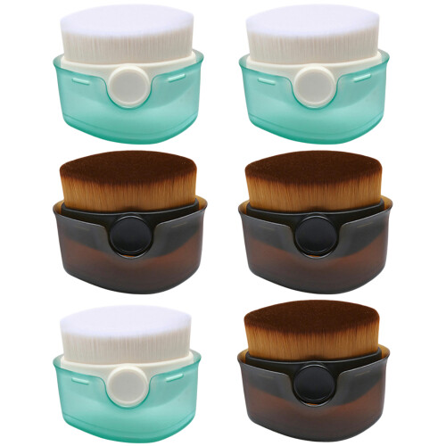 2x/Set Suncream Brush for Kids Adults Foundations-green brown 1