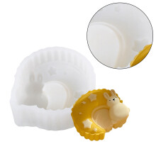 Silikon-Kuchenform, Mondhasen-Form,-Moon Rabbit E