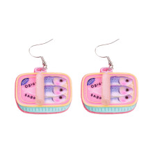Boucles d'oreilles créatives en étain de Sardine, boucles