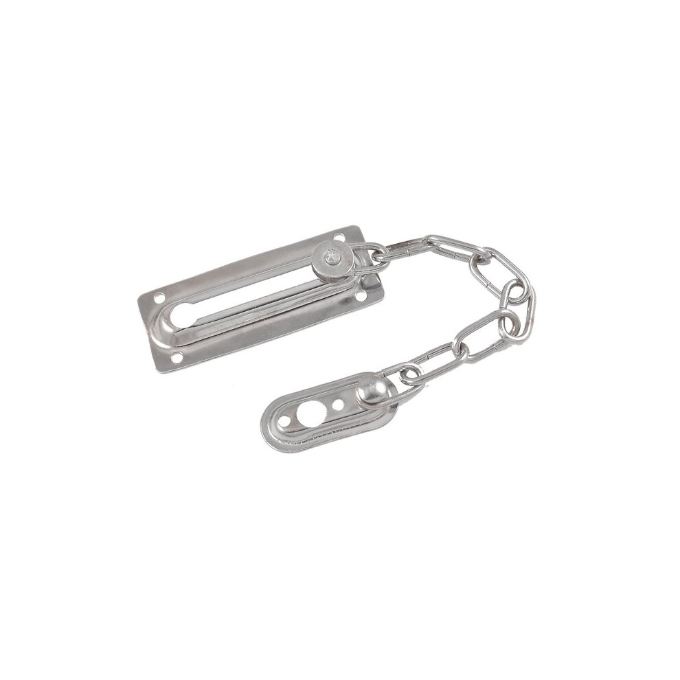 Reinforced Steel Chain Door Fastener, Child Safe Security Solution With Elegant Satin Nickel Finish 9198585892200