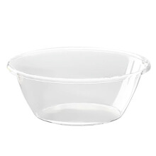 Dyb blandeskål med låg til madlavning, modstandsdygtig over for deformation, transparent PET-blandebeholder, non-stick og transparent, sæt med