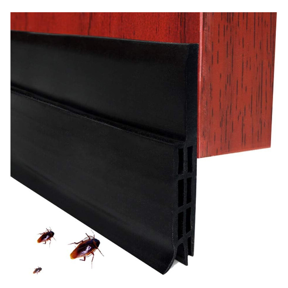 Door Bottom Seal, Energy Efficient Weather Stripping For Interior & Exterior Doors, Silicone Draft Stopper That Reduces Noise And Saves Energy, Du 9198585892583