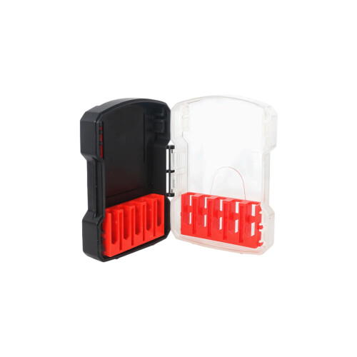 Interchangeable Drill Bit Organizer Case Holder-Black trumpet