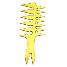 Peigne à dents larges Double face pour hommes,-Or électrolytique