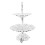 Cup Cake Tower Stand 2-Tier-Legierung Elegante 10