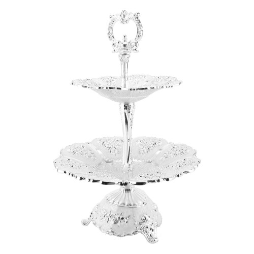 Cup Cake Tower Stand 2-Tier-Legierung Elegante 1
