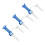 3-teiliges flexibles Golf-Tee-Set mit 8 Krallen, 4