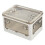 Folding Storage Box with Removable Wheels, Stackable Plastic Storage Bin with 5 Sides Can Be Opened Rounded Corner Design for Living Room Bedroom Clos 3