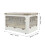 Folding Storage Box with Removable Wheels, Stackable Plastic Storage Bin with 5 Sides Can Be Opened Rounded Corner Design for Living Room Bedroom Clos 2
