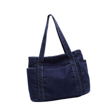 Sac à bandoulière de grande capacité pour femmes,-Bleu profond