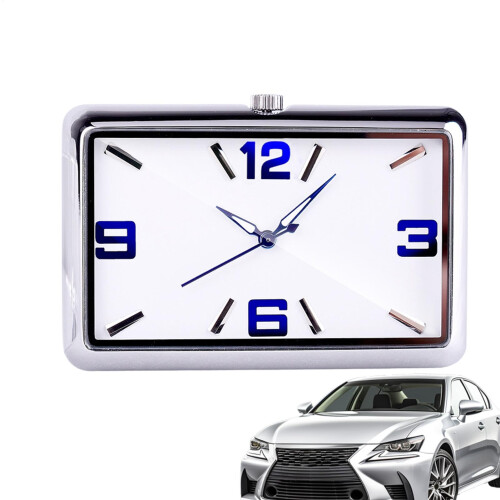 Car Dashboard Clock with Clear Time Display, Waterproof Stainless Steel Air Vent Mount