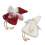 2Pcs Weihnachten Baum Plüsch Ornamente Mini Weiche 8