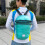 Mens Outdoor Foldable Backpack with Colorful Aesthetic-Sky Blue 5