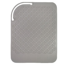 Silicone Hot Tool Pad Heat Mat For Curling Irons And Straighteners Heat Resistant Non Slip Gray