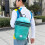 Mens Outdoor Foldable Backpack with Colorful Aesthetic-Sky Blue 6