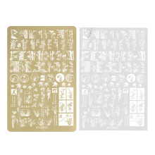 1Set Nail Art Stamping Templates Nail Art Stamping Platten DIY-1