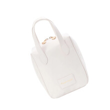 Make-up-Tasche aus PU-Leder, große Kapazität,-Weiß M
