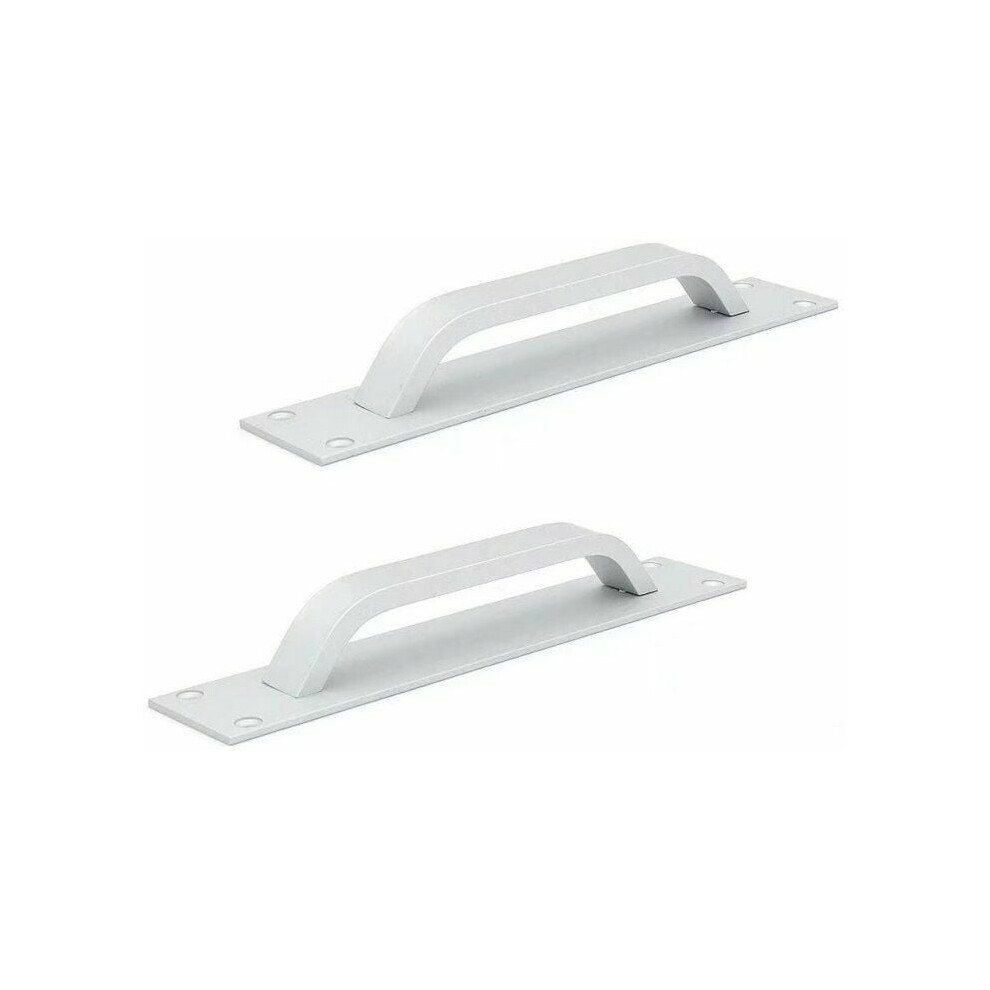 Sliding Barn Door Handle, Aluminium Alloy Matte Finish Door Pull Handle, Durable & Extensive Use Cabinet Door Hardware, Silver, Comfortable Grip Size 9198585891029
