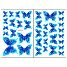 Stickers muraux phosphorescents, papillons lumineux pour la décoration de chambre d'enfant, autocollants adhésifs amovibles et imperméables en