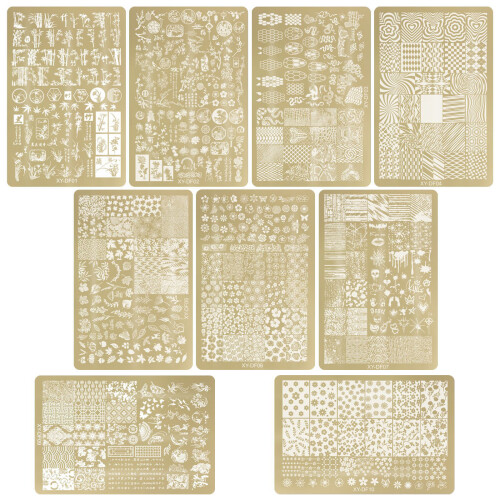 Nagelstempelplatten, Nagelkunst-Stempelplatten,-5 1