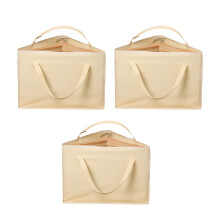 Draagbare opbergkoffer voor kleerhangers met holle-Beige3