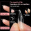 600 Pcs Clear Nail Tips Short Half Cover Tips Acrylic-style3 4