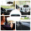 Solar Powered Car Digital Clock with Temperature and Date Display, LED Brightness, Auto Vibration 3