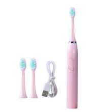 Brosse à dents électrique pour adultes, brosse à dents à-Rose