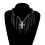 Collier pendentif croix noires Chic, glands gothiques, Design, 7