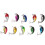 10Pcs Angeln Lockt Mini Tragbare 3D Augen 13