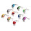 10Pcs Angeln Lockt Mini Tragbare 3D Augen 7