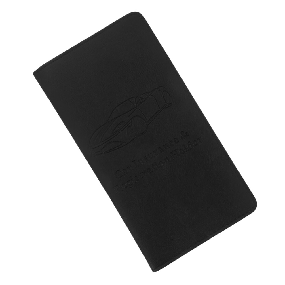 Car Registration And Insurance Holder Splashproof Pu Leather Vehicle Document Organizer For License 9323874415840