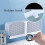 Organizer da bagno regolabile, antipolvere e impermeabile per un utilizzo versatile (rosa) 4