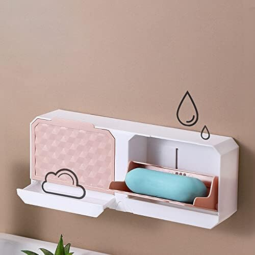 Organizer da bagno regolabile, antipolvere e impermeabile per un utilizzo versatile (rosa) 2