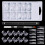 Coffin Nail Tips Set Long Nail Tips for Acrylic Nails-Set No. 3 1