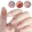 Coffin Nail Tips Set Long Nail Tips for Acrylic Nails-Set No. 3 5