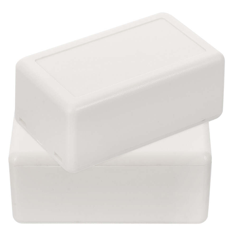 2 Pcs Plastic Electrical Enclosure Project Boxes For Electronics 034011165809