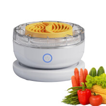 Fruit and Vegetable Cleaning Machine Portable Automatic Rechargeable Waterproof Rotary Kitchen Accessory Food Prep White