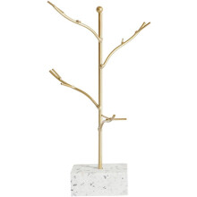 Suport organizator de bijuterii Tree Branches Designs, suport pentru depozitarea bijuteriilor cu bază naturală din terrazzo, suport pentru cercei,