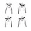 Bogen sleutelhanger esthetische sleutelhanger ster-Zilveren rand 2