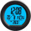 Solar Powered Car Clock with Temperature, Date and Week Display for Automotive Dashboard 3