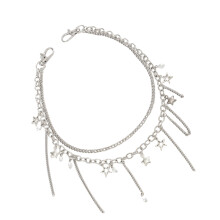 Vintage geïnspireerde ijzerlegering parels ketting-91
