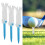 Faltbares Trainings-Golf-Tee, Anti-Fliegen, 11
